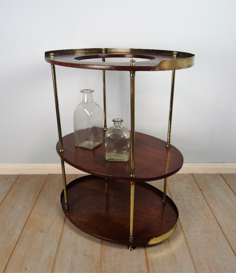 A Campaign Brass-Mounted Mahogany Occasional TableWashstand (11).JPG